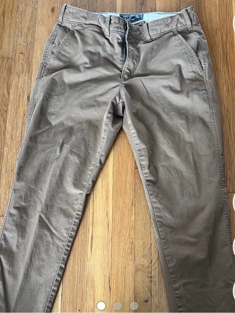 Abercrombie & Fitch Tan Straight Chinos
